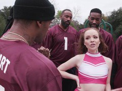 MistTube presents: Aliya brynn enjoys during rough interracial gangbang - hd