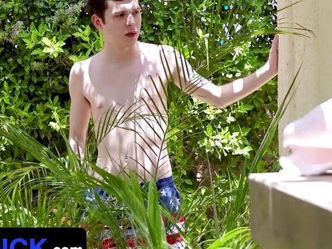 MistTube presents: Independence day bbq party turns into a sausage fuck fest taboo stepdad stepson threesome group sex